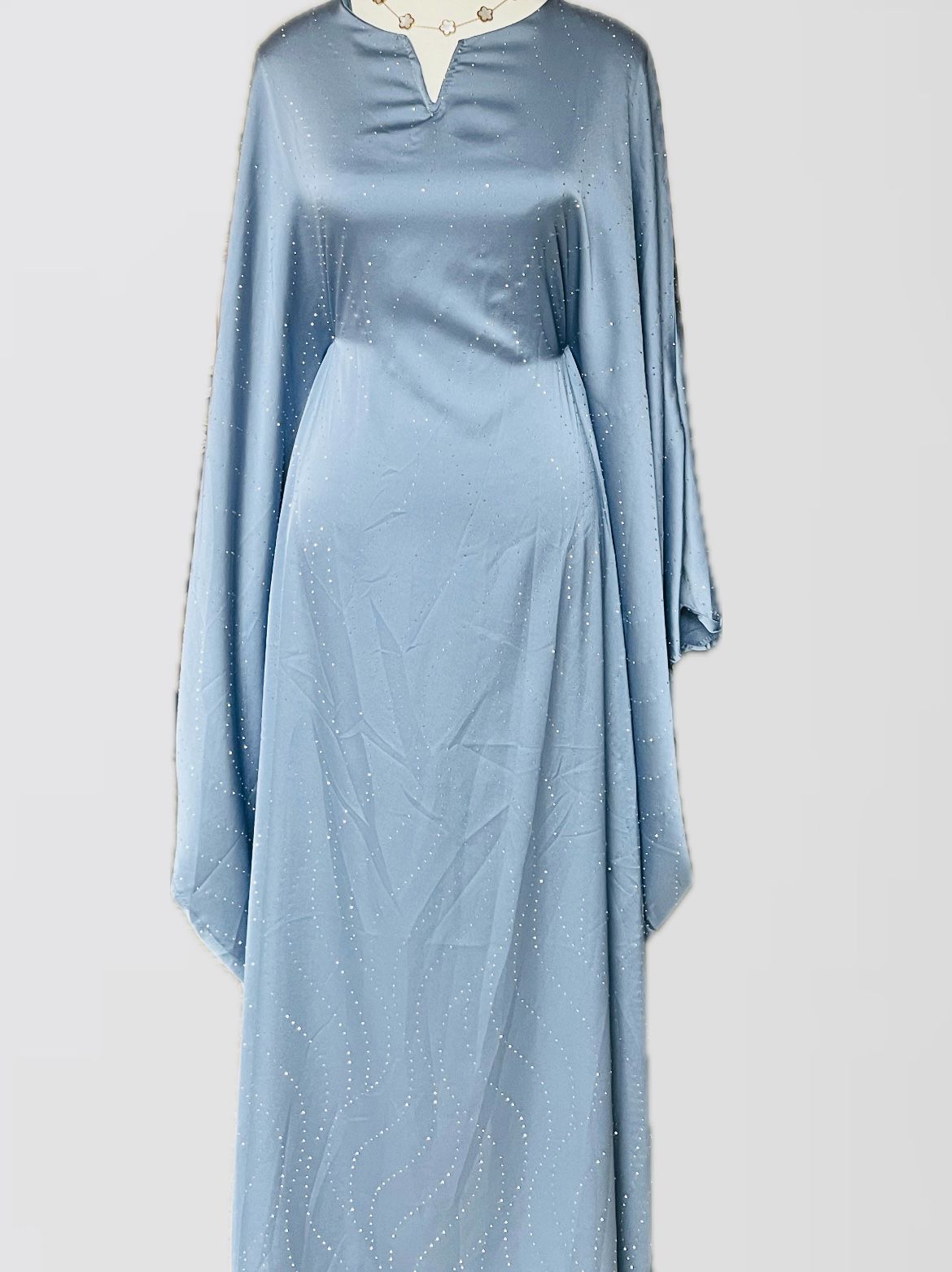 ABAYA PEARL CLOSED | LIGHT BLUE