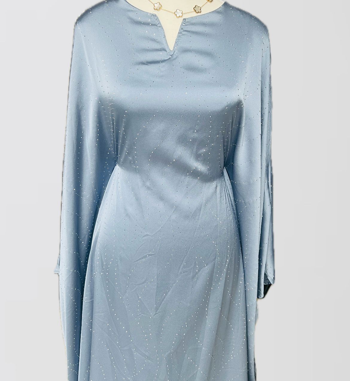 ABAYA PEARL CLOSED | LIGHT BLUE