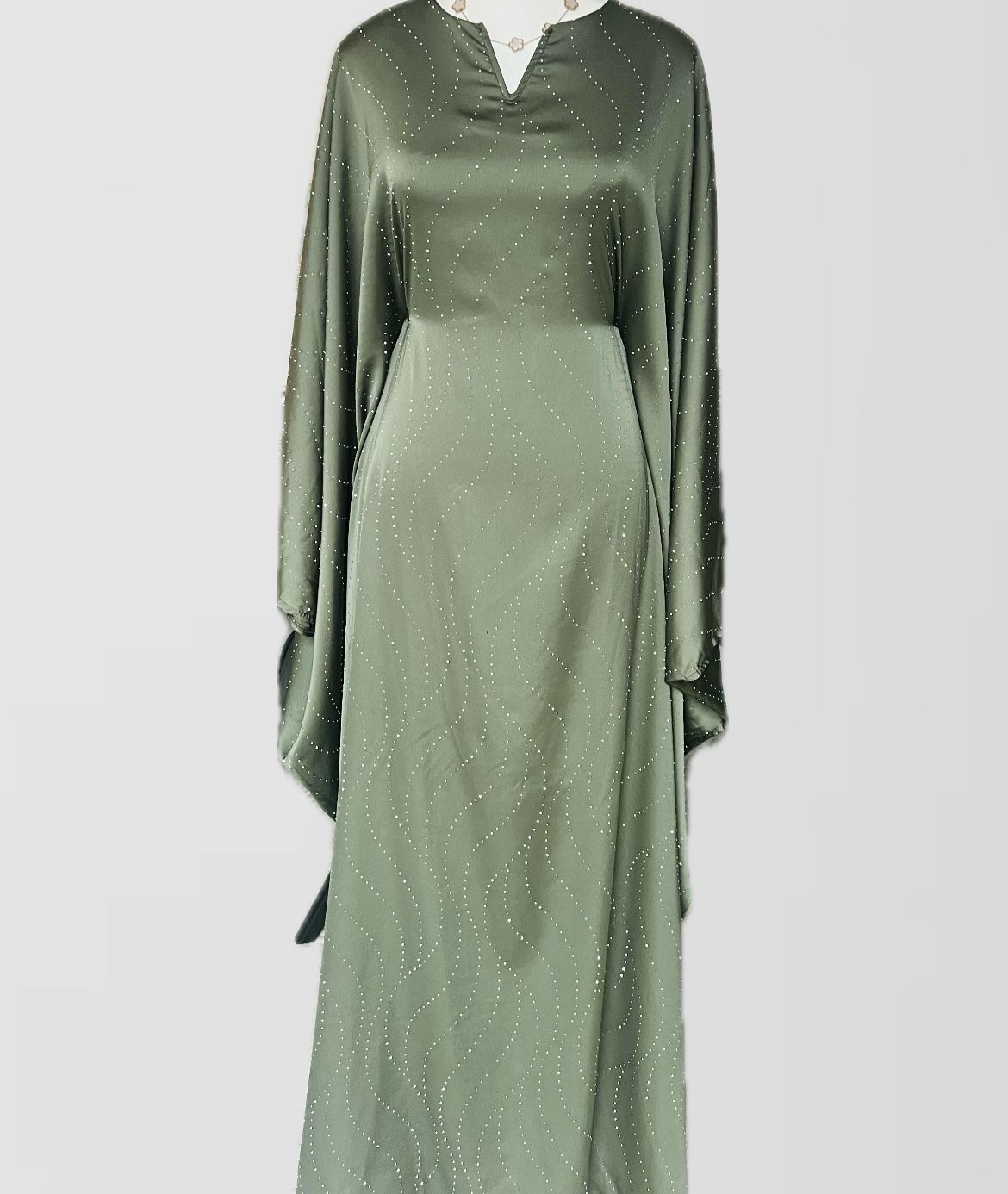 ABAYA PEARL CLOSED | GREEN