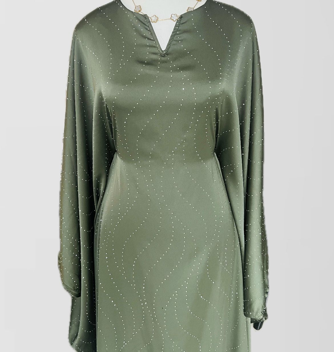 ABAYA PEARL CLOSED | GREEN