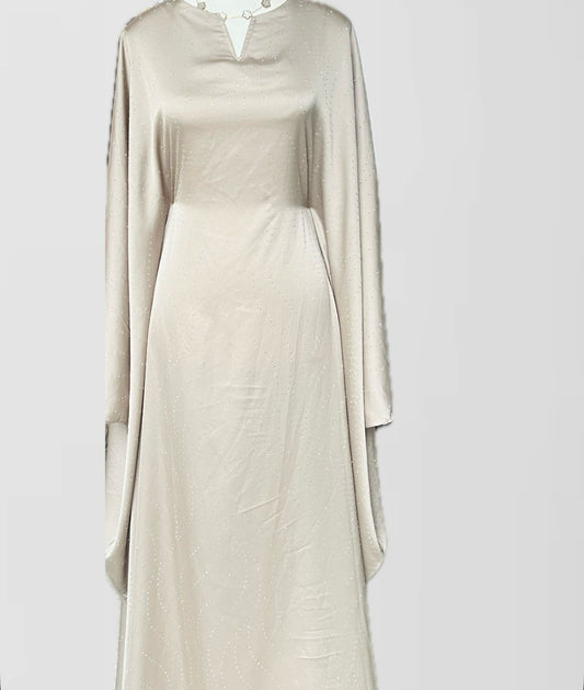 ABAYA PEARL CLOSED | BEIGE