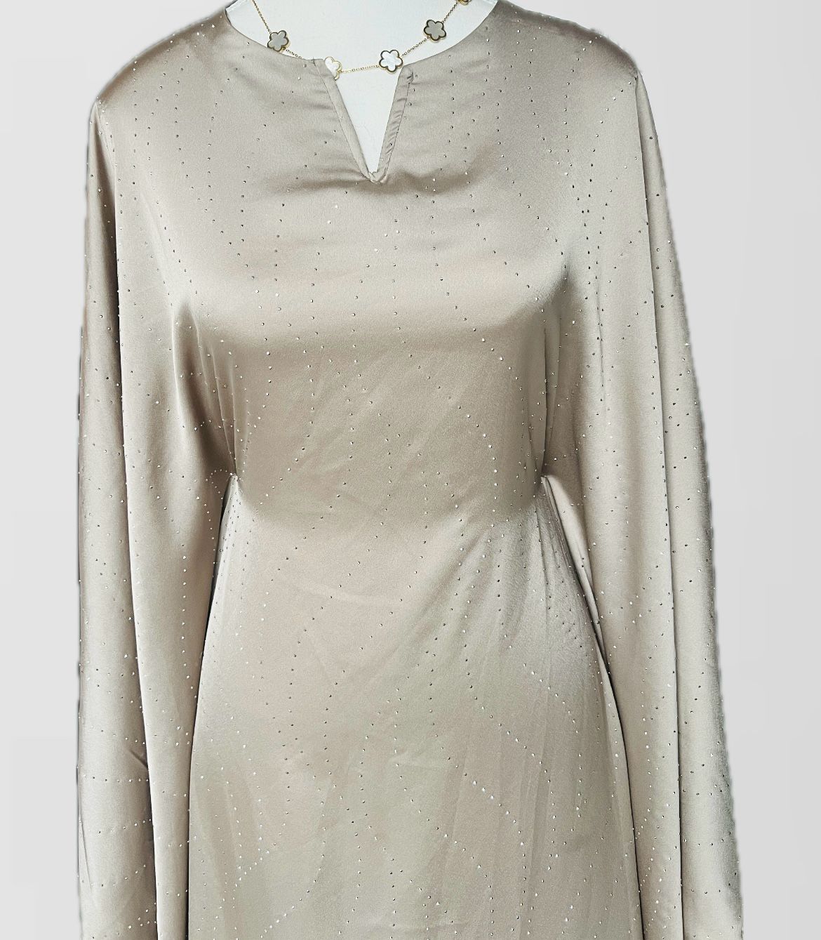 ABAYA PEARL CLOSED | BEIGE