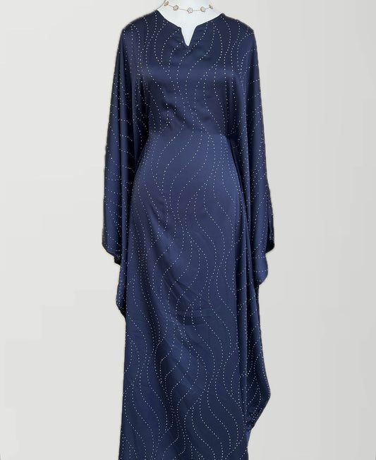 ABAYA PEARL CLOSED | DARKBLUE