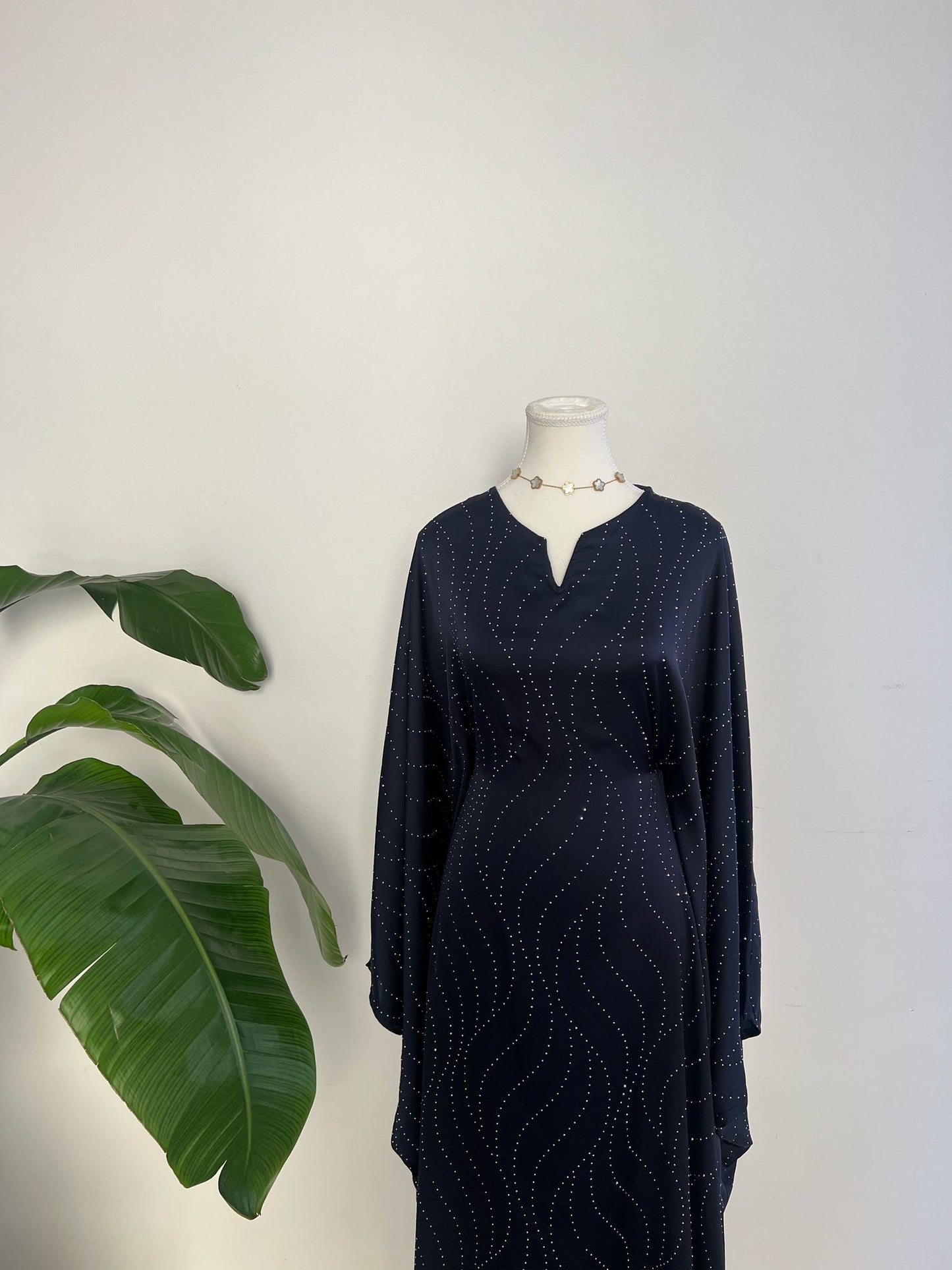 ABAYA PEARL CLOSED | DARKBLUE