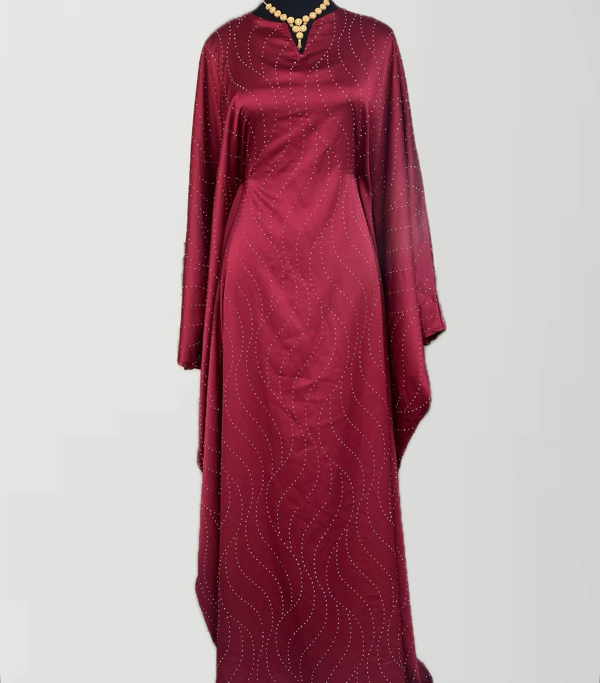 ABAYA PEARL CLOSED | RED