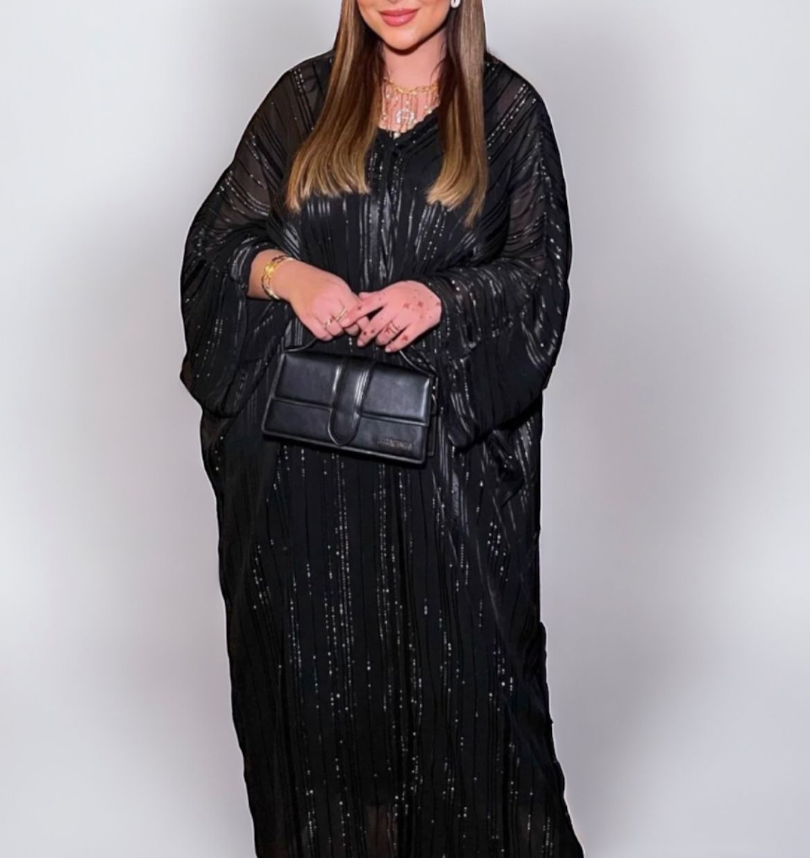 ABAYA | SHIMMER  | BLACK